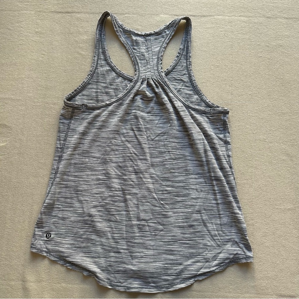Lululemon Grey Razorback Tank Top - Picture 5 of 7
